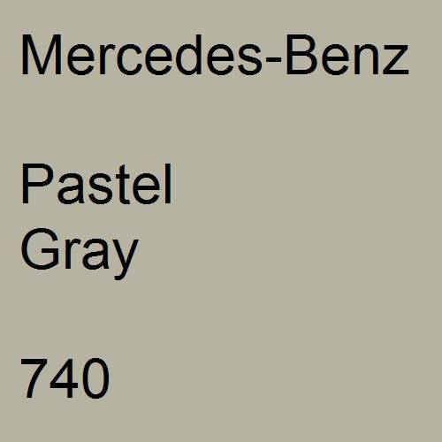 Mercedes-Benz, Pastel Gray, 740.